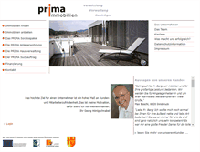 Tablet Screenshot of prima-immobilien.at